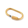 Ion Plating(IP) 304 Stainless Steel Screw Carabiner Lock Charms X-STAS-H107-04D-G-2