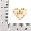 Brass Micro Pave Clear Cubic Zirconia Pendants KK-K371-29B-G-3