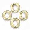 Opaque Spray Painted Acrylic Linking Rings OACR-S021-61A-B01-1