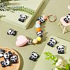 12Pcs 3 Colors Food Grade Eco-Friendly Silicone Focal Beads SIL-CA0001-28-4