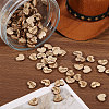 1400Pcs 2 Styles Heart Wood Craft Supplies WOOD-GL0001-23-4