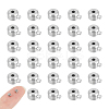 40Pcs 303 Stainless Steel Crimp Beads STAS-UN0056-73-1