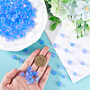 200Pcs Glass Bead Caps for Wind Chimes Making GLAA-SP0001-03D-3
