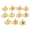 Rack Plating Brass Pendants ZIRC-L100-152G-1