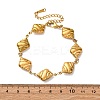 304 Stainless Steel Spiral Shell Shape Link Bracelets for Women BJEW-L706-04G-5