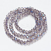 Electroplate Glass Beads Strands EGLA-A034-T4mm-I11-2