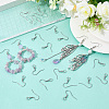100Pcs 304 Stainless Steel Earring Hooks STAS-SC0010-42P-3