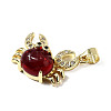 Brass Micro Pave Cubic Zirconia Pendants LS-KK-K302-05G-2