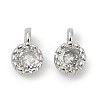 Brass Pave Cubic Zirconia Pendants KK-H204-03P-01-1