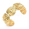 Conch 304 Stainless Steel Cuff Bangles BJEW-B158-02G-2