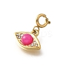 Eye 304 Stainless Steel Rhinestone Pendant Decorations STAS-H202-19G-2