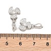 SHEGRACE Brass Micro Pave Cubic Zirconia Ice Pick Pinch Bails XGRQ5K901-828P-3