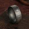 304 Stainless Steel Jesus Cross Finger Rings for Men RJEW-B120-03P-1