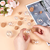 5 Sets 5 Style Round Iridescent Glass Dome Cover AJEW-DR0001-08-3