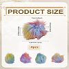 4Pcs Faux Fox Fur Soft Pompom Ball AJEW-LP0003-32-2