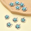 10Pcs Synthetic Turquoise Pendants FIND-YW0009-37-2