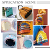 3Pcs 3 Style PU Leather Flat Round Bag Bottom FIND-WR0004-43B-4