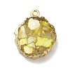 Transparent Resin Pendants CRES-F022-03A-2