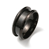 304 Stainless Steel Grooved Finger Ring Settings RJEW-WH0010-08A-EB-1