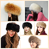 1Pc Faux Fur Fiber Yarn Warmer Headbands COHT-CY0001-01F-4