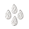 Hammered 304 Stainless Steel Pendants X-STAS-G385-03P-1