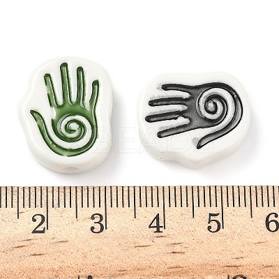 Handmade Porcelain Beads PORC-D025-02-1