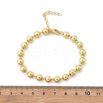 Rack Plating Brass Ball Chain Bracelets for Women LS-BJEW-G676-01C-G-1