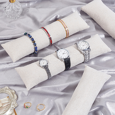 Linen Jewelry Pillow for Bracelet Display DIY-WH0170-42B-1