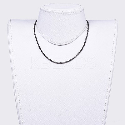 Natural Obsidian Beaded Necklaces NJEW-JN02492-09-1