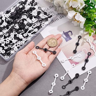 200Pcs 2 Colors Resin Female Buckle Disposable Snap KY-NB0001-53-1
