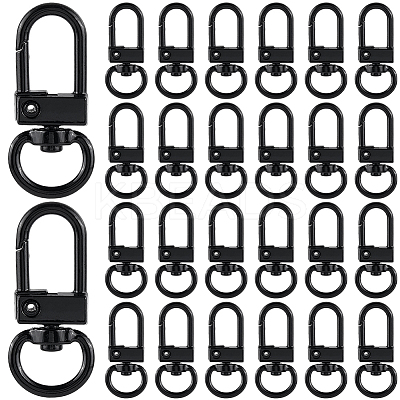 36pcs Baking Paint Alloy Swivel Clasps FIND-CP0002-88-1