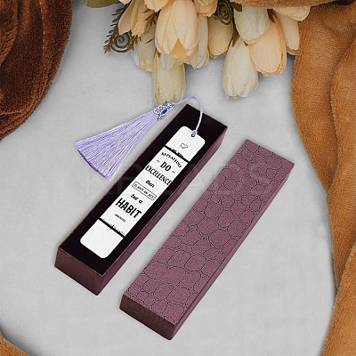 2Pcs 2 Style Stainless Steel Bookmarks AJEW-FG0001-58D-1