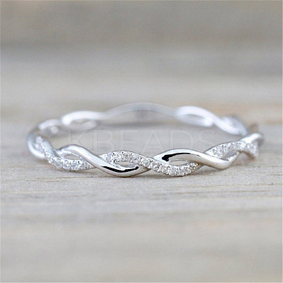 Alloy and Crystal Rhinestone Finger Rings FS-WGF6D8C-08-1
