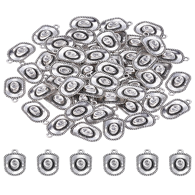 50Pcs Tibetan Style Alloy Pendants FIND-LP0001-85AS-1