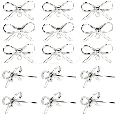 20Pcs Brass Stud Earring Findings KK-SC0008-01P-1