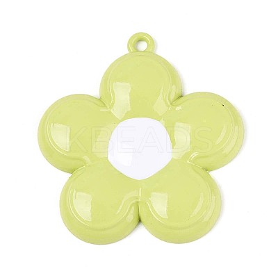 Spray Painted Alloy and Enamel Big Pendants PALLOY-T092-80D-1