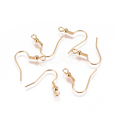 316 Surgical Stainless Steel Earring Hooks STAS-I120-27-G-1