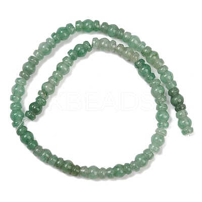 Natural Green Aventurine Beads Strands G-P595-B04-01-1