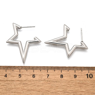 Non-Tarnish 304 Stainless Steel Stud Earrings for Women STAS-D084-25P-1