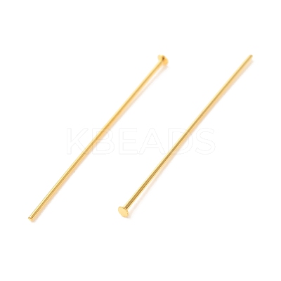 Brass Flat Head Pins KK-F824-114A-G-1