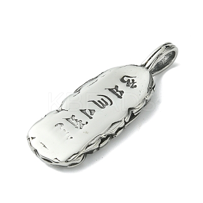304 Stainless Steel Pendants STAS-C099-01AS-1