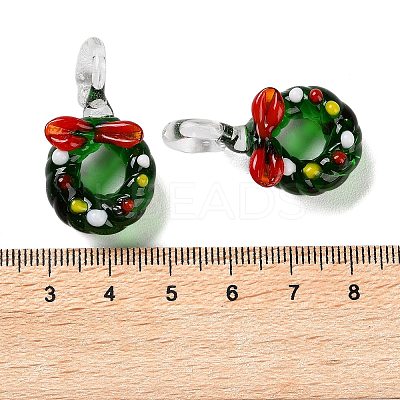 Christmas Series Handmade Lampwork Pendants LS-LAMP-S198-01A-1