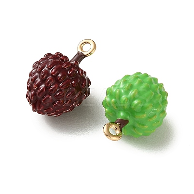 Alloy Enamel Pendants FIND-Z117-10G-1