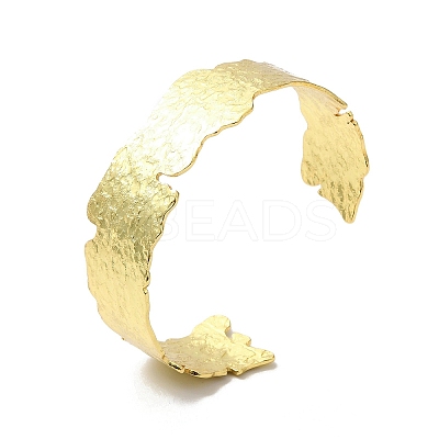 Rack Plating Brass Cuff Bangles BJEW-A137-06G-1
