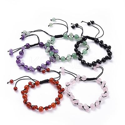 Adjustable Nylon Cord Braided Bead Bracelets BJEW-JB04520-1