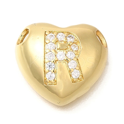 Rack Plating Brass Micro Pave Cubic Zirconia Pendants KK-I722-04G-R-1