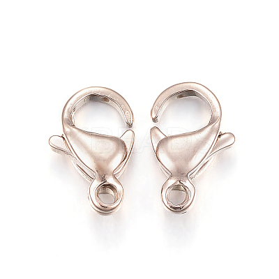 Ion Plating(IP) 304 Stainless Steel Lobster Claw Clasps LS-X-STAS-H353-B-02RG-1
