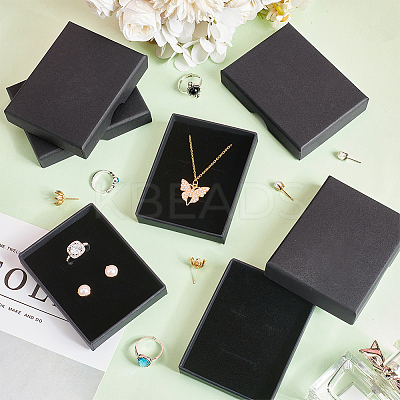 Rectangle Cardboard Paper Jewelry Set Boxes CON-WH0086-100B-1
