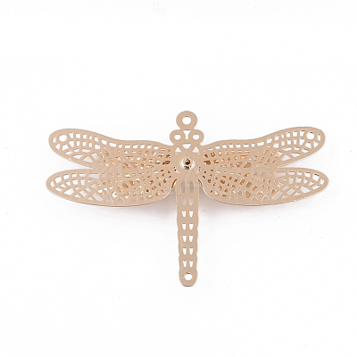 Brass Filigree Joiners Links KK-S353-003A-02LG-1