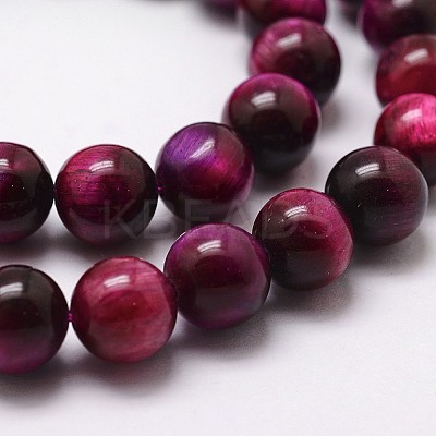 Natural Tiger Eye Bead Strands G-G735-23-6mm-04-1